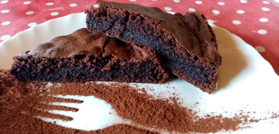 torta cacao e panna senza lievito