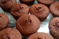Muffin al cacao con panna