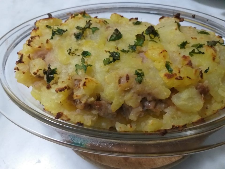 sformato patate e salsiccia