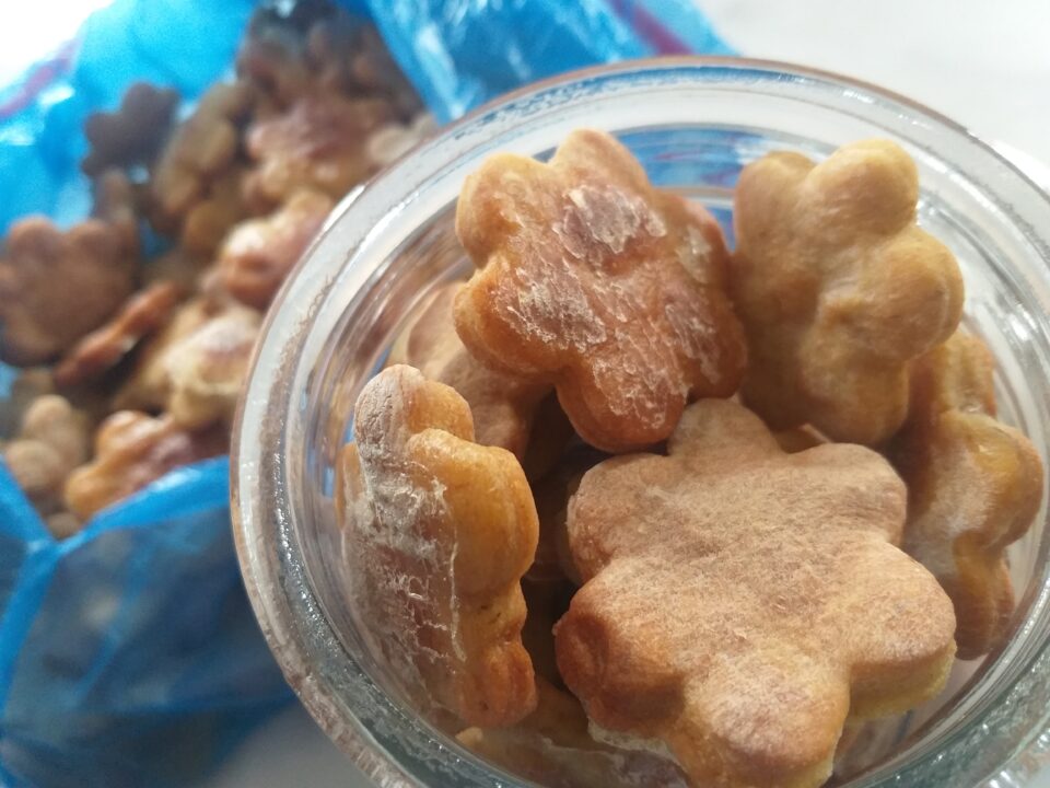 biscotti per cani alla banana