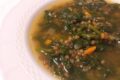 Zuppa di lenticchie e spinaci